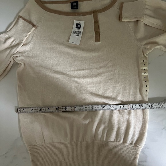 Gap woman’s scoop neck sweater, cream - Picture 6 of 9